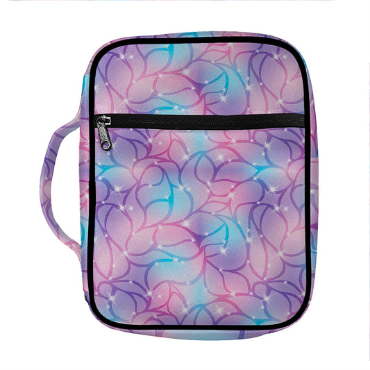 Floral Sparkle Print Front Pocket Bible Bag