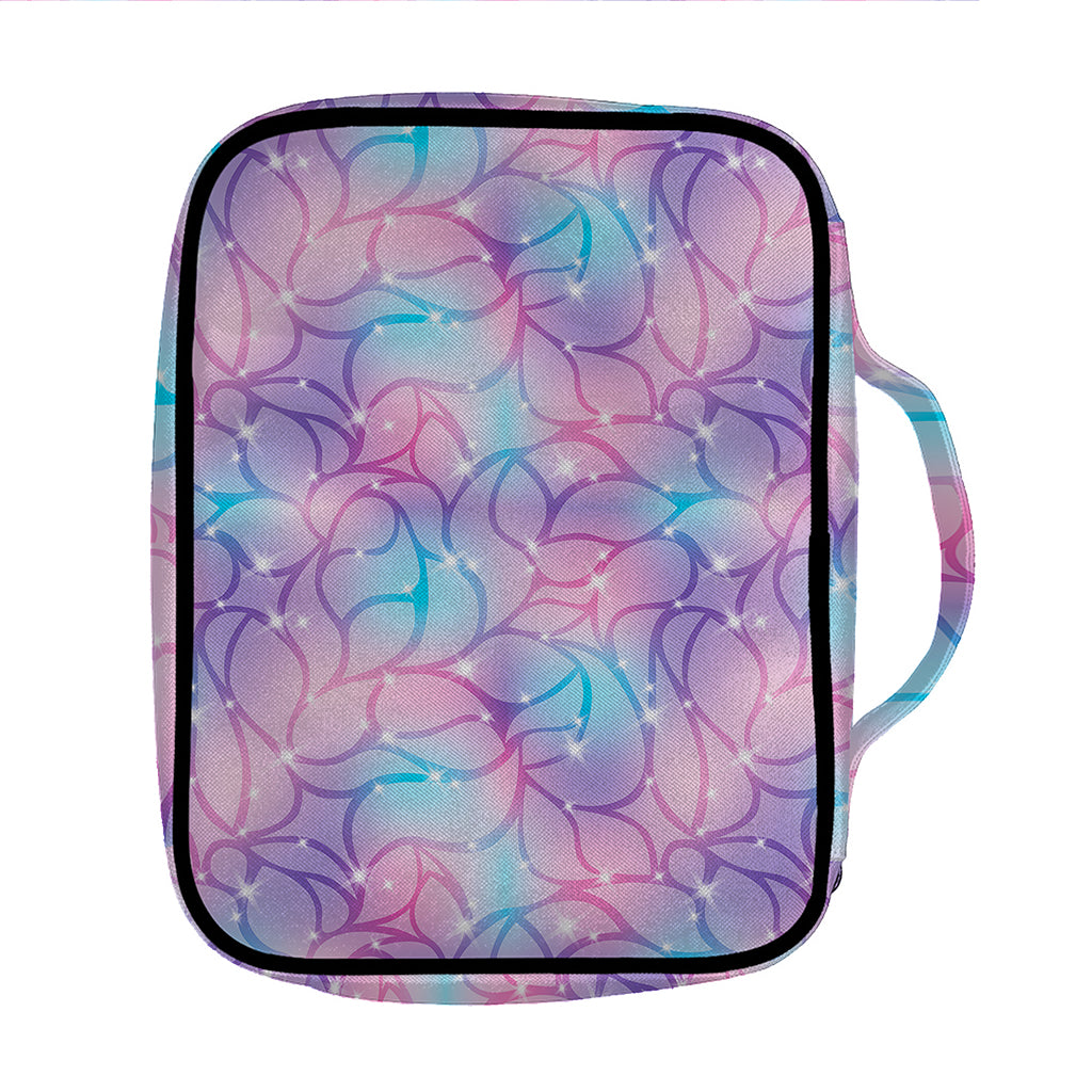 Floral Sparkle Print Front Pocket Bible Bag