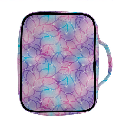 Floral Sparkle Print Front Pocket Bible Bag