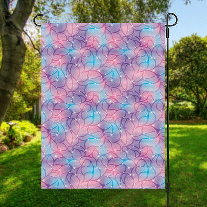 Floral Sparkle Print Garden Flag