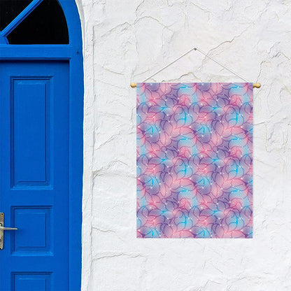 Floral Sparkle Print Garden Flag