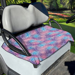 Floral Sparkle Print Golf Cart Seat Cover