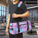 Floral Sparkle Print Gym Bag