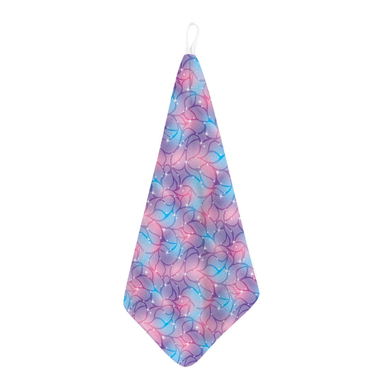 Floral Sparkle Print Hand Towel