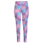 Floral Sparkle Print High-Waisted Pocket Leggings