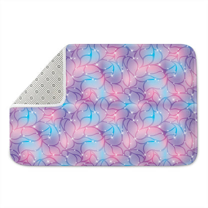 Floral Sparkle Print Indoor Door Mat