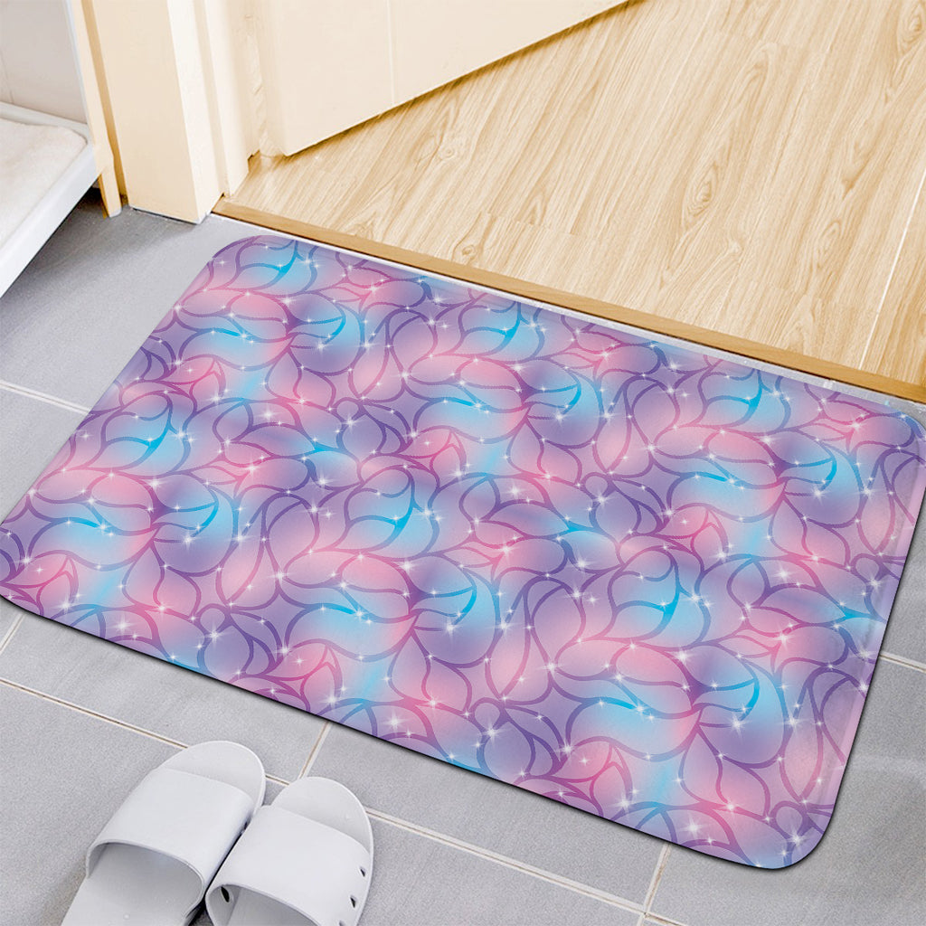 Floral Sparkle Print Indoor Door Mat