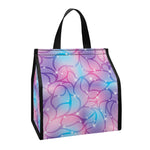 Floral Sparkle Print Insulated Lunch Tote