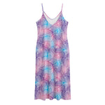 Floral Sparkle Print Jersey Midi Cami Dress