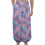 Floral Sparkle Print Lantern Pants