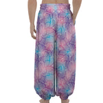 Floral Sparkle Print Lantern Pants