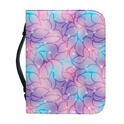 Floral Sparkle Print Leather Bible Cover