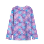 Floral Sparkle Print Long Sleeve Short Coat