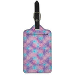 Floral Sparkle Print Luggage Tag