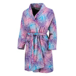 Floral Sparkle Print Men's Bathrobe