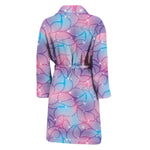 Floral Sparkle Print Men's Bathrobe