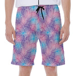 Floral Sparkle Print Men's Beach Shorts