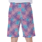 Floral Sparkle Print Men's Beach Shorts