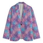 Floral Sparkle Print Men's Blazer