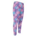 Floral Sparkle Print Men's Compression Pants