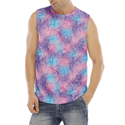 Floral Sparkle Print Men's Fitness Tank Top
