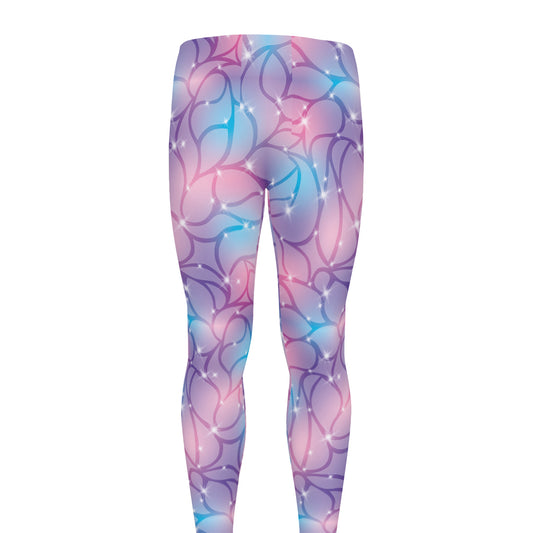 Floral Sparkle Print Men's leggings