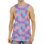 Floral Sparkle Print Men's Muscle Tank Top