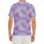Floral Sparkle Print Men's Short Sleeve Rash Guard