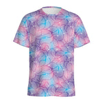 Floral Sparkle Print Men's Sports T-Shirt