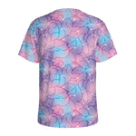 Floral Sparkle Print Men's Sports T-Shirt