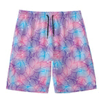 Floral Sparkle Print Men's Swim Trunks