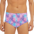 Floral Sparkle Print Men's Triangle Swim Briefs