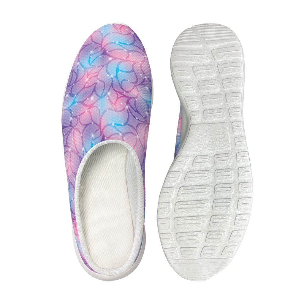 Floral Sparkle Print Mesh Casual Shoes
