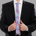 Floral Sparkle Print Necktie