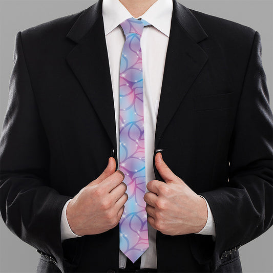 Floral Sparkle Print Necktie