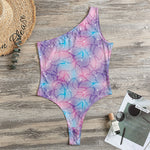 Floral Sparkle Print One Shoulder Bodysuit