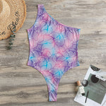 Floral Sparkle Print One Shoulder Bodysuit