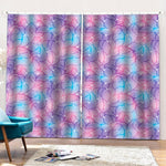 Floral Sparkle Print Pencil Pleat Curtains
