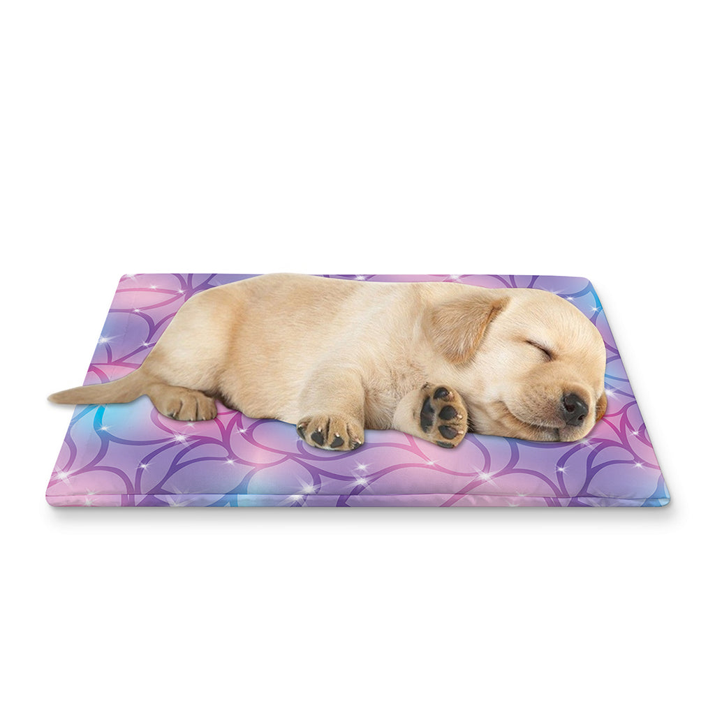Floral Sparkle Print Pet Cooling Mat Cover
