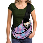 Floral Sparkle Print Pet Sling Carrier