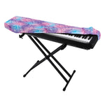 Floral Sparkle Print Piano Keyboard Cover
