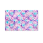 Floral Sparkle Print Polyester Flag