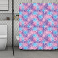 Floral Sparkle Print Polyester Shower Curtain