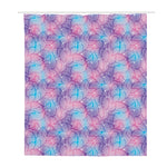 Floral Sparkle Print Polyester Shower Curtain