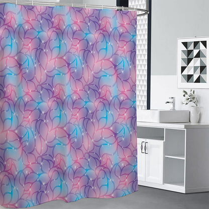 Floral Sparkle Print Premium Shower Curtain