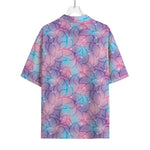 Floral Sparkle Print Rayon Hawaiian Shirt