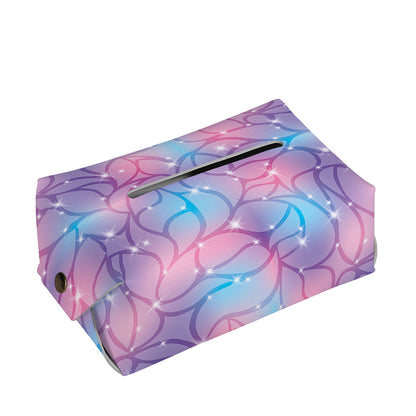 Floral Sparkle Print Rectangle Tissue Box Cover