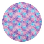Floral Sparkle Print Round Blanket