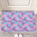 Floral Sparkle Print Rubber Doormat