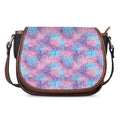 Floral Sparkle Print Saddle Bag